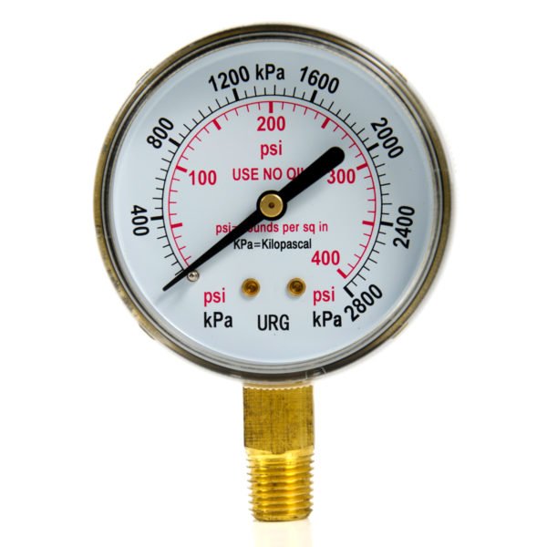 Manometro de 0-400 psi 2 1/2" Weldtech