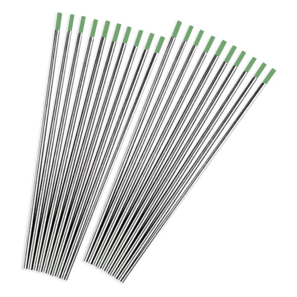 Electrodo Tungsteno 1/8 Puro punta verde Weldtech