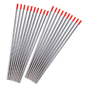 Electrodo Tungsteno 1/8 2% punta roja Weldtech