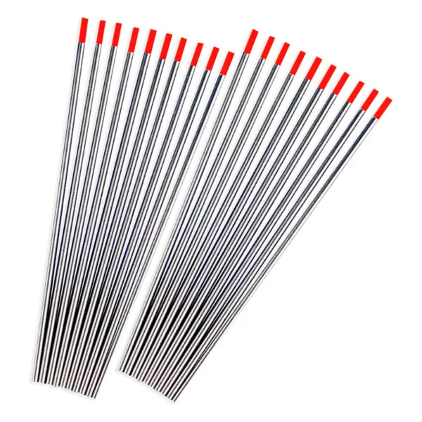 Electrodo Tungsteno 3/32 2% punta roja Weldtech